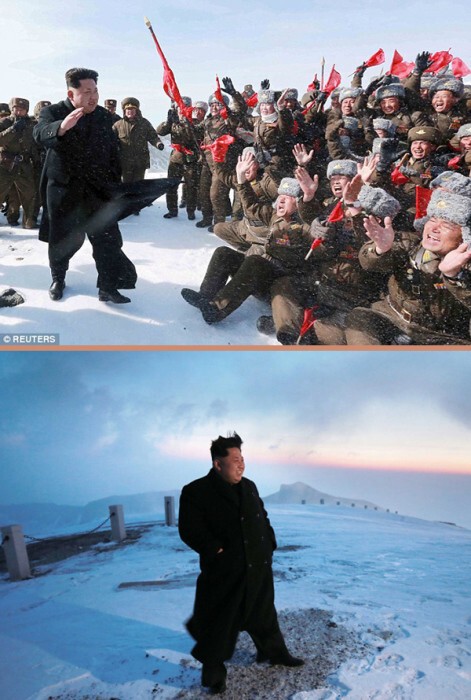 2. Ким Чен Ын на горе Пэкту