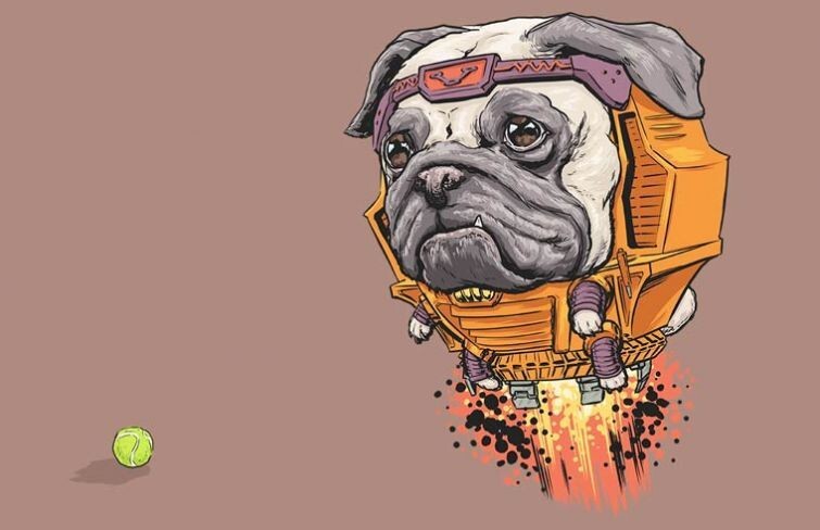 Забавные иллюстрации, на которых обычные собаки становятся супергероями