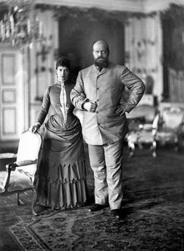 Император Александр III с супругой Марией Федоровной 1892 г