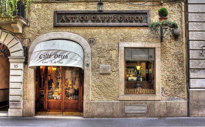 8. Кафе “Antico Caffé Greco”, Рим