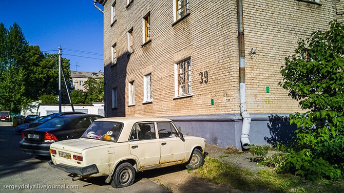 В Минске много жигулей и вообще русского автопрома.