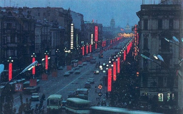 Вечерний Невский. 1974 г.