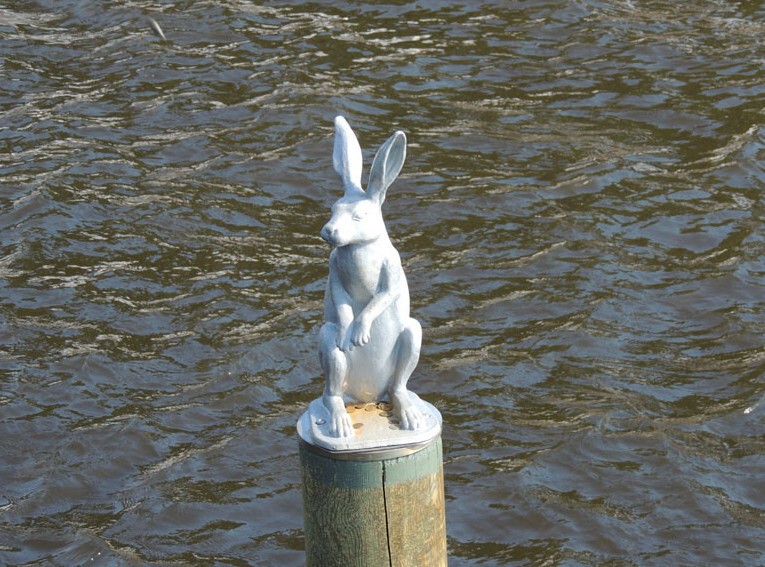4. Заяц на свае около Иоановского моста  (Санкт-Петербург)