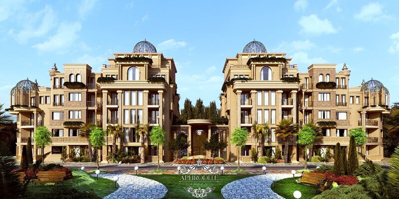 Очень красивая визуализация нового жилого дома на побережье Болгарии - "Aphrodite Garden's SPA & Wellness Club". Уникальная архитектура.