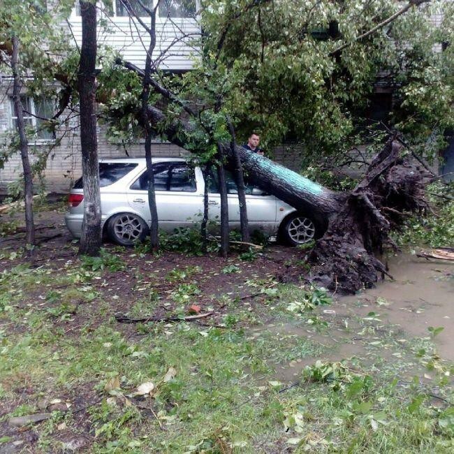 Хабаровск пострадал от мощного циклона, принесшего ураган