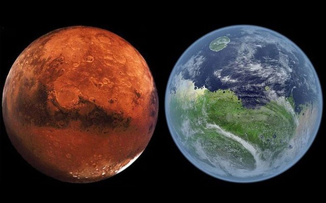 Метан и вода на Марсе