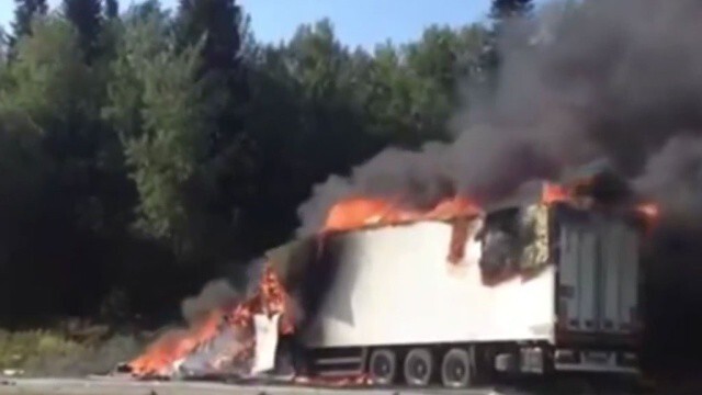 Масштабное ДТП под Красноярском, водитель грузовика уснул