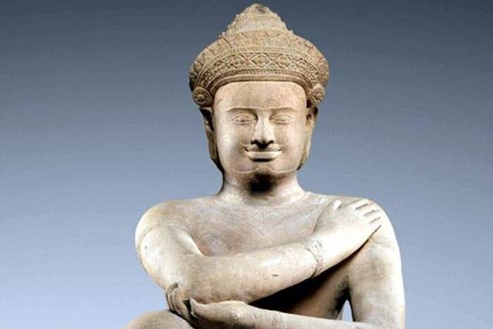 Кхмерская статуя воина X века