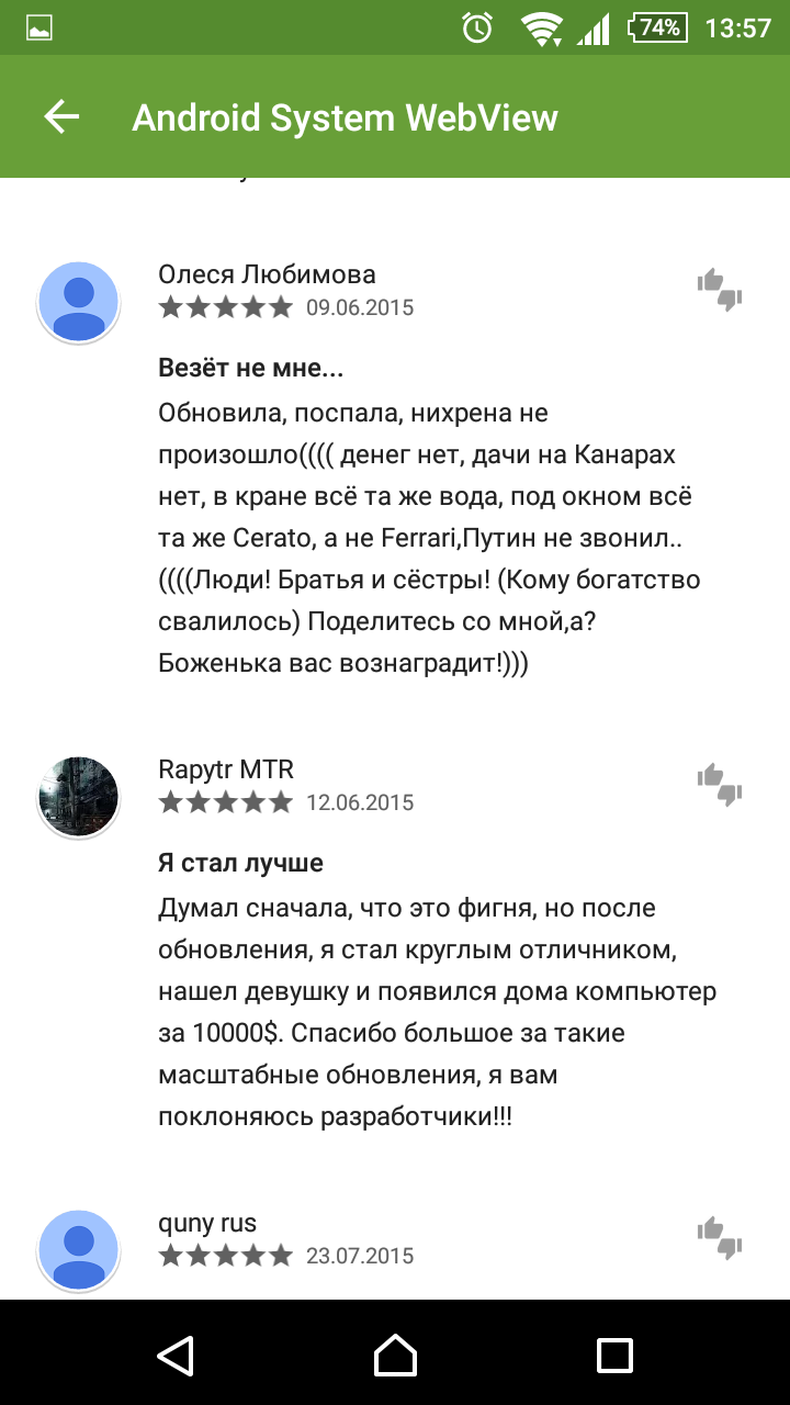 Android system WebView