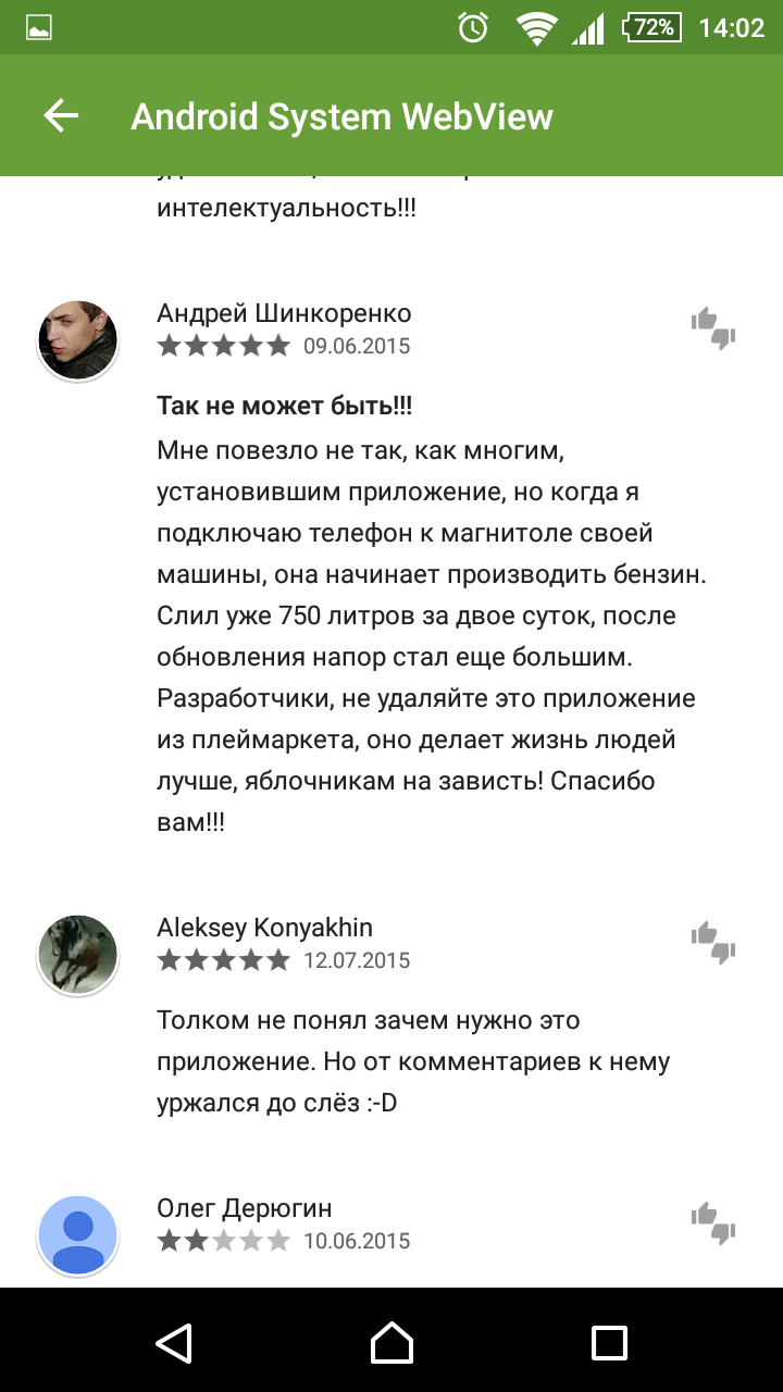 Android system WebView