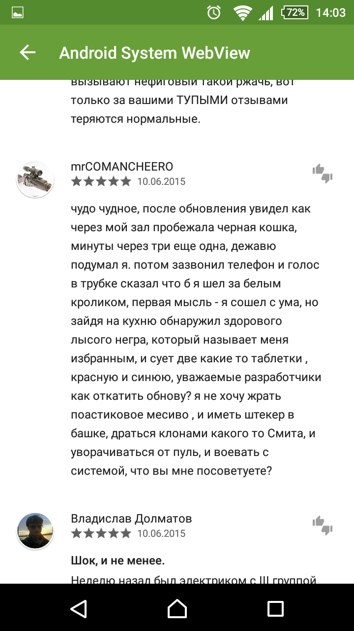 Android system WebView