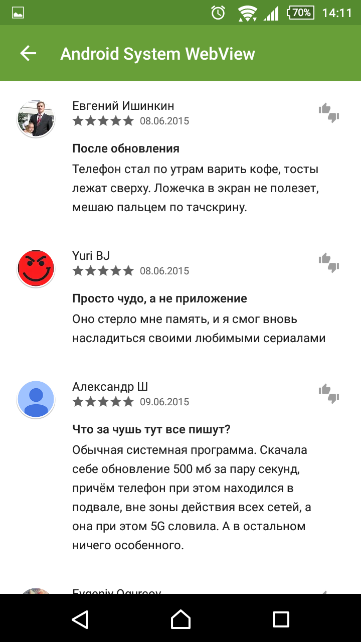 Android system WebView