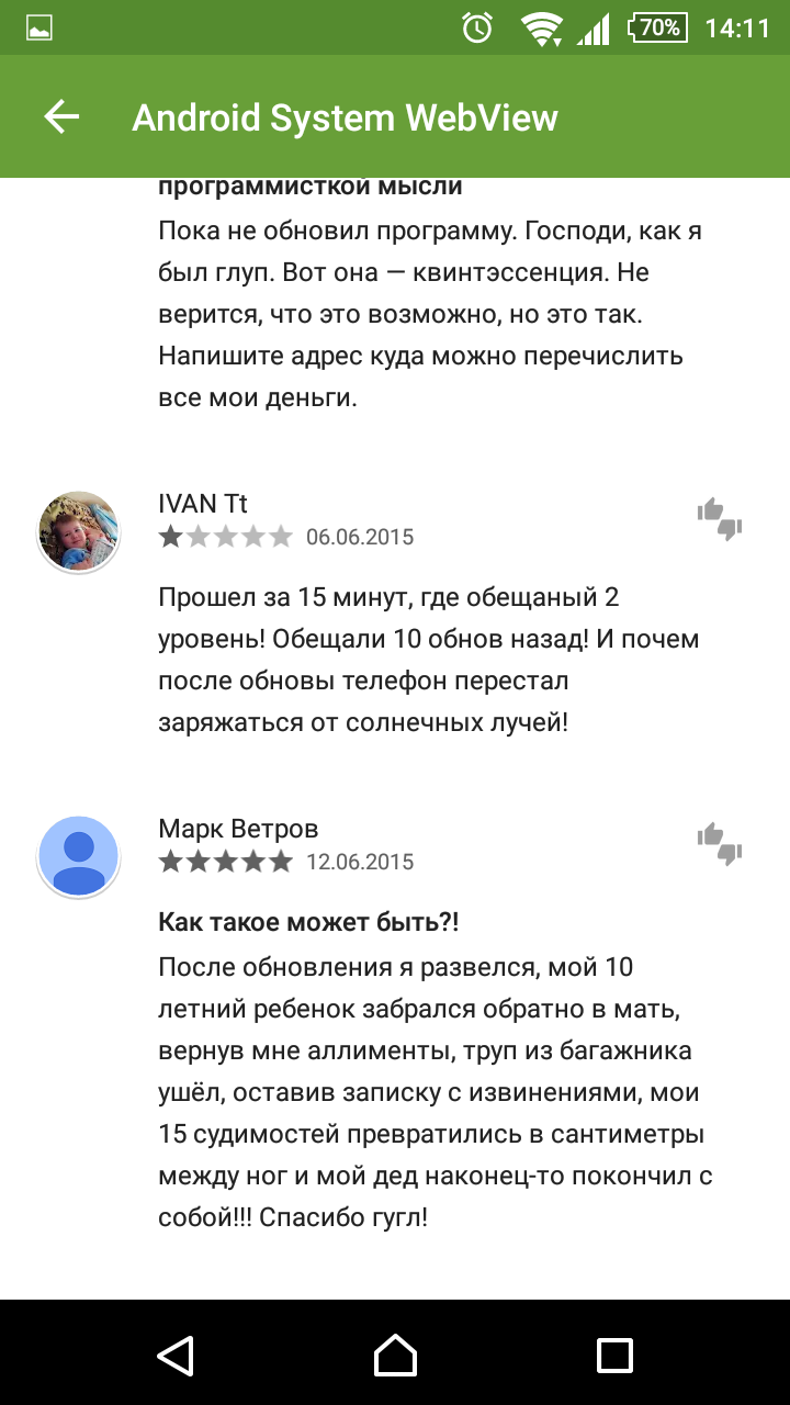 Android system WebView