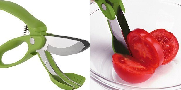 4. Ножницы, которыми можно резать овощи, фрукты и мясо прямо в миске