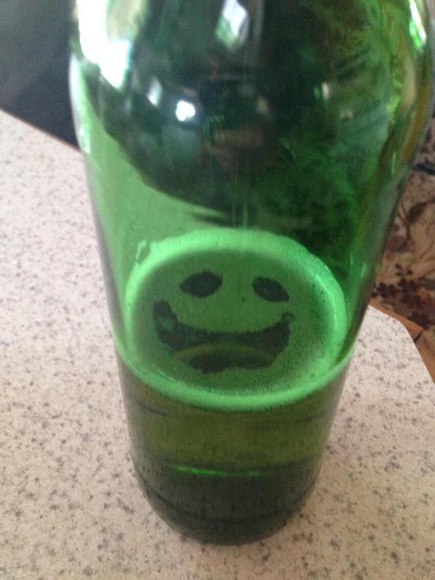 Пиво улыбается