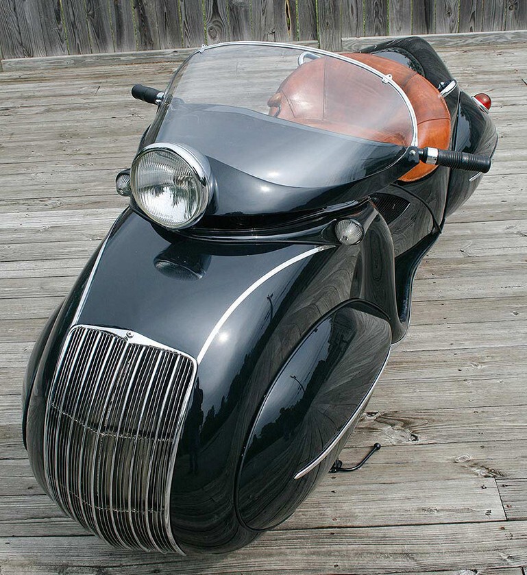 Футуристичный концепт мотоцикла образца 1934 года 