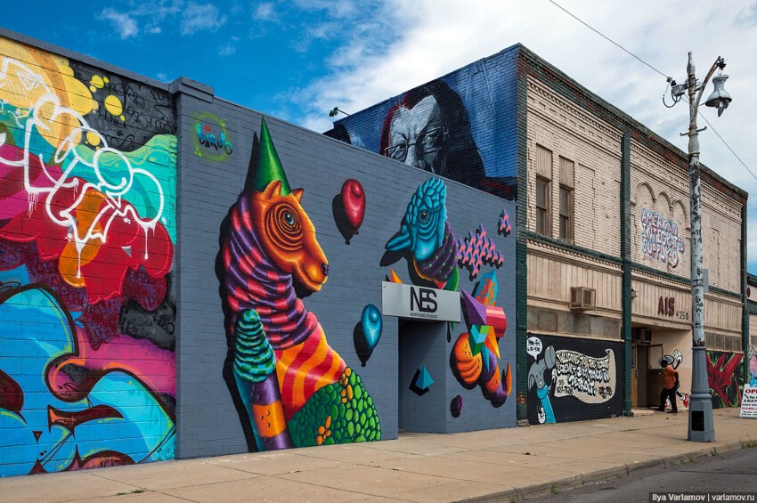 Уличное искусство в Детройте