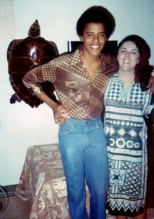 Барак Обама с матерью