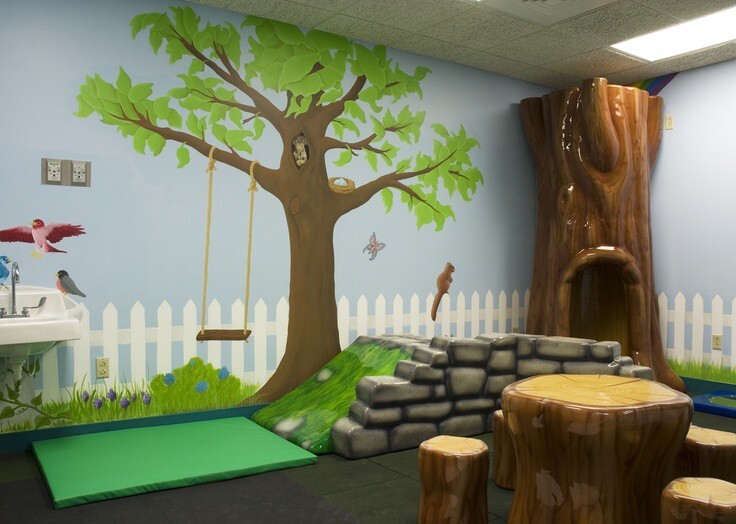 13. Игровая комната в Kentucky Children's Hospital.