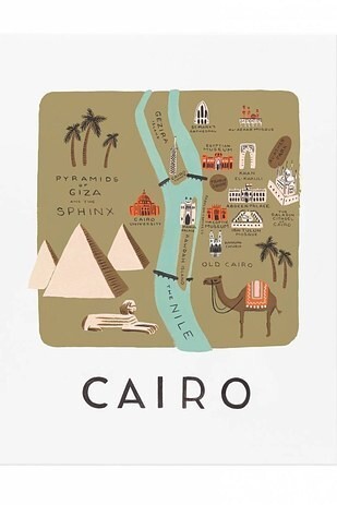 24. Плакат о достопримечательностях Каира