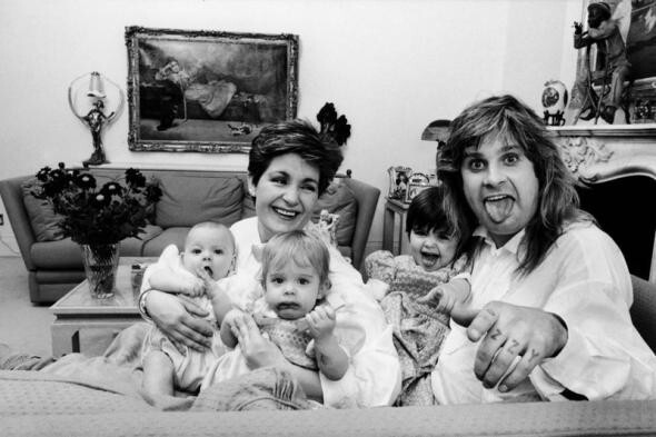 Оззи Осборн с семьёй (1986г.)