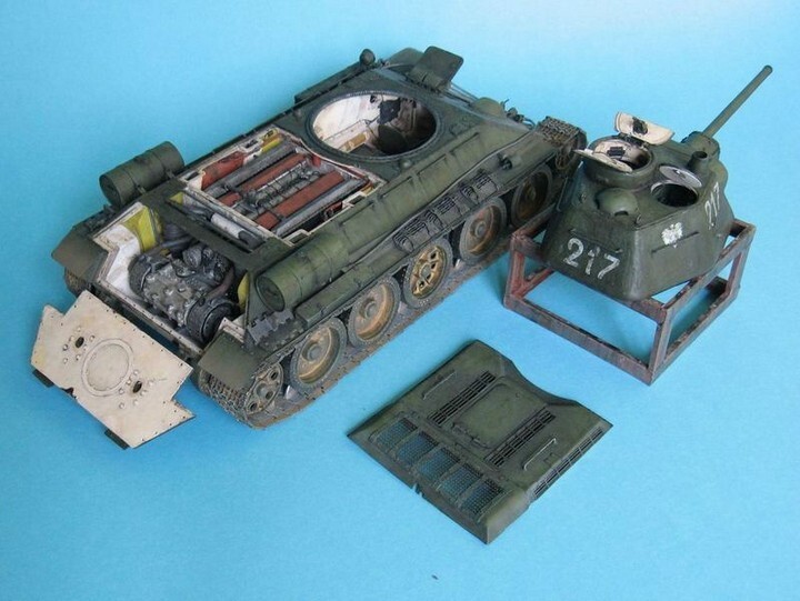 Реалистичная модель танка T-34/76