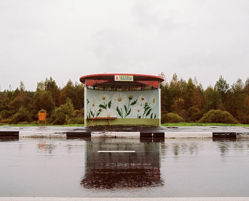 Автобусные остановки в Беларуси, которые были расписаны в 80-х