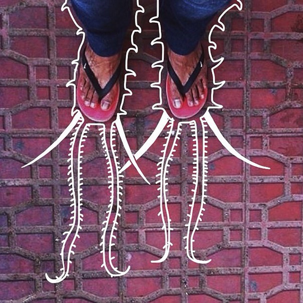 Необычное селфи ног от Uttam Sinha