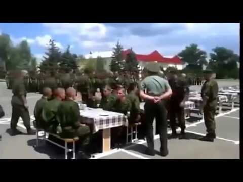 Обучение обеду в армии 