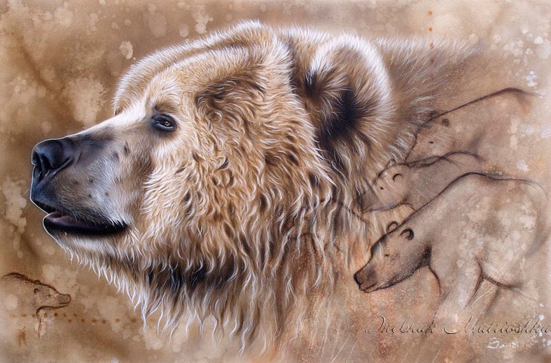 Художница Sandi Baker рисует реалистичные портреты животных