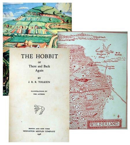 Первое американское издание «Хоббита» вышло уже с цветными иллюстрациями