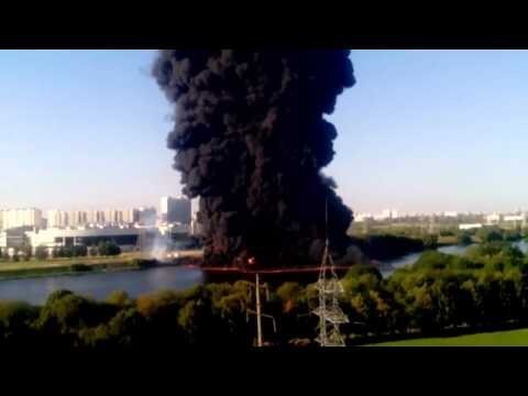 Пожар на Москве реке  
