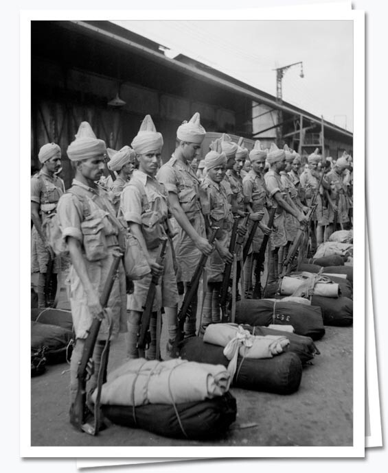 7. Вторая мировая война: индийские войска в Сингапуре, 1941 год
