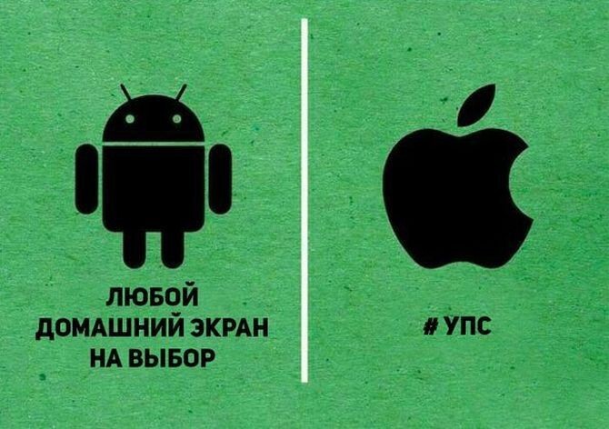 Вечная битва между владельцами iOS и Android