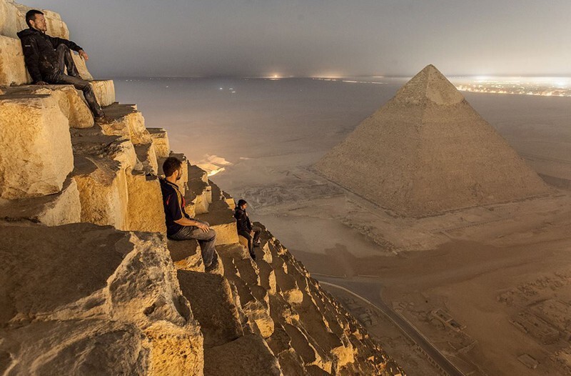 Вид с пирамиды Хеопса.