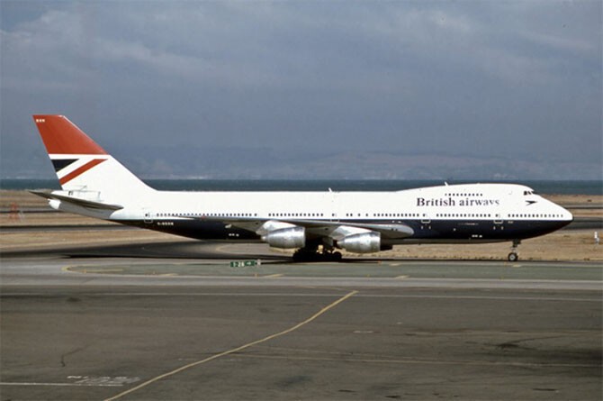 British Airways. Год аварии: 1982