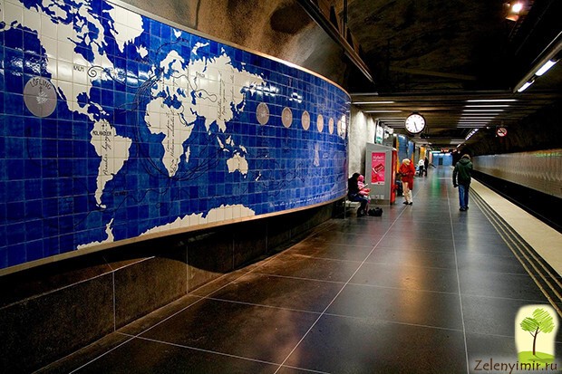 Метро в Швеции – самая длинная художественная галерея в мире