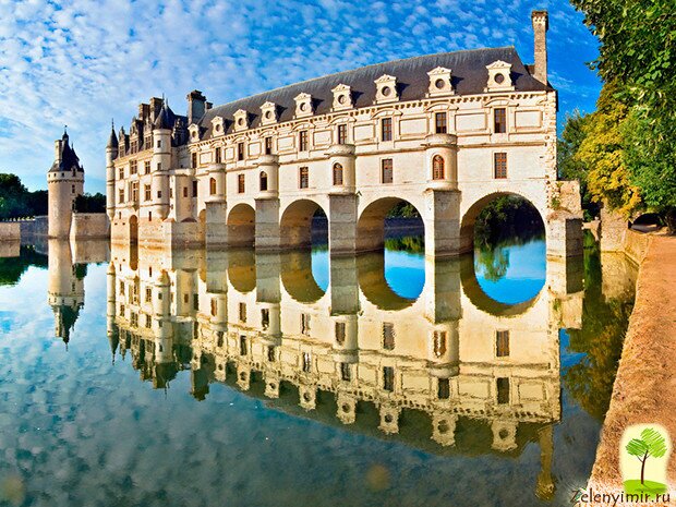 Великолепный замок Шенонсо или Дамский замок во Франции
