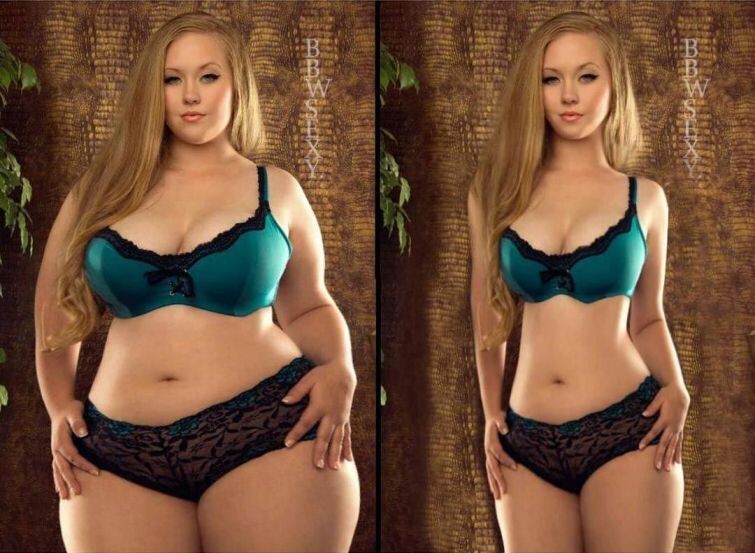 Цифровая липосакция: мастера фотошопа берут фотографии полных женщин и делают их худыми 