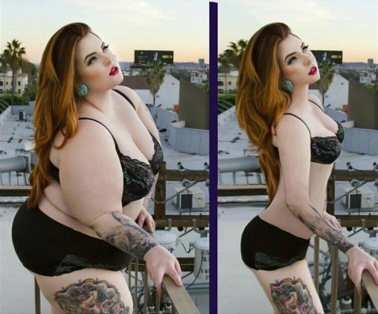 Цифровая липосакция: мастера фотошопа берут фотографии полных женщин и делают их худыми 