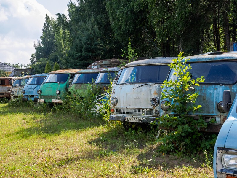 Кладбище микроавтобусов РАФ в Латвии