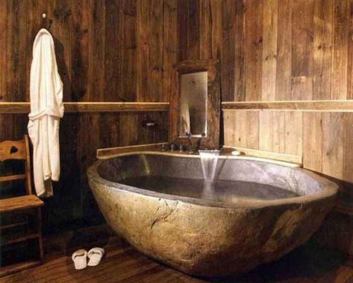 Натуральные материалы в интерьере: идеи для шикарных ванных комнат