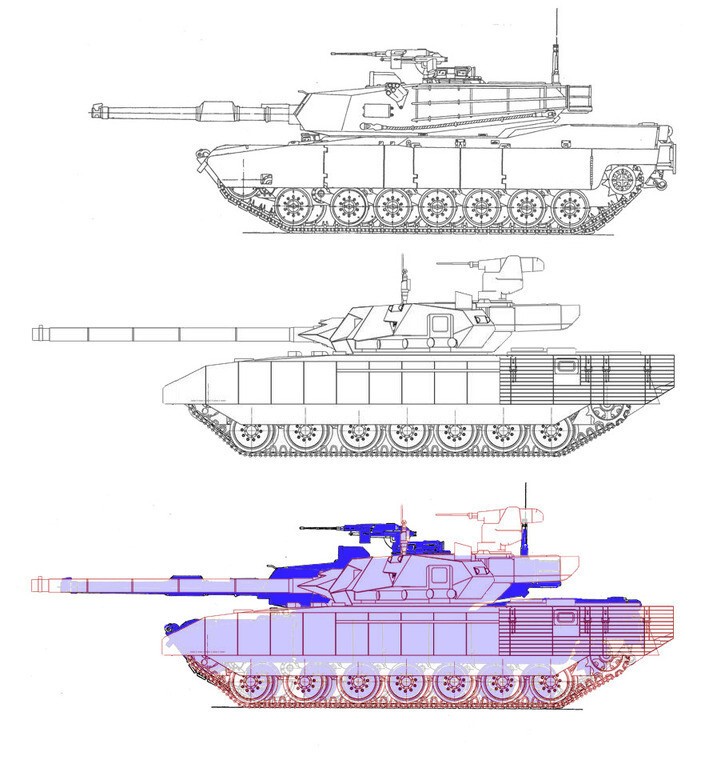 Чертеж танка армата