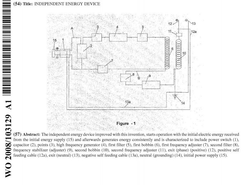 Блок-схема устройства Т.Капандзе, взятая с его патента.