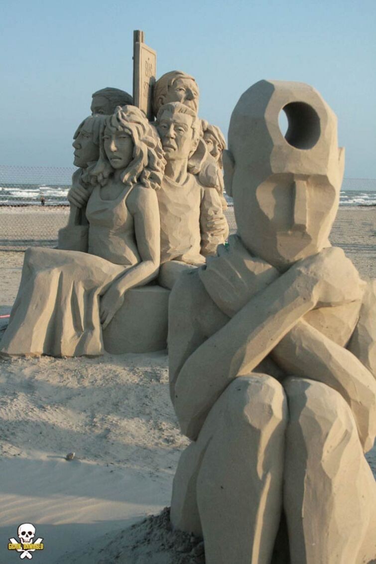 Потрясающие песчаные скульптуры, глядя на которые трудно поверить, что они сделаны из песка