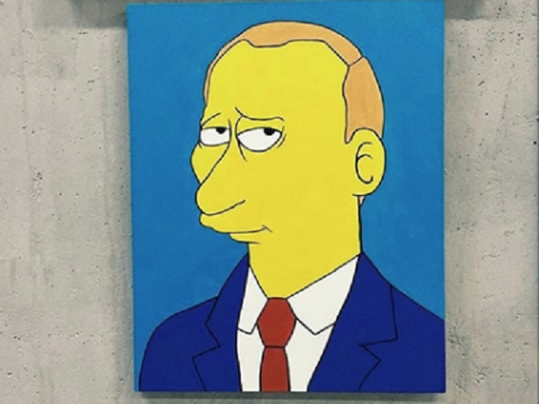 С выставки в Москве украли картину с Путиным