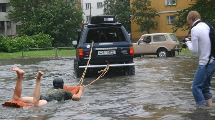 Водные лыжи еще не освоил, но уже готов к этому! 