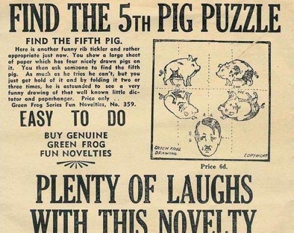 Историческая головоломка: Ищем пятую свинью