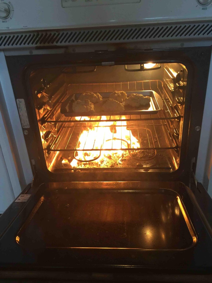 Пожар в духовке