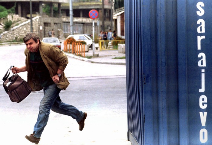 21.08.1995 г. Аллея снайперов в Сараево.